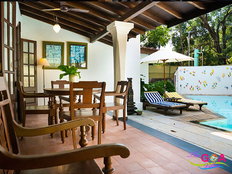 3 bhk villa in Candolim for rent