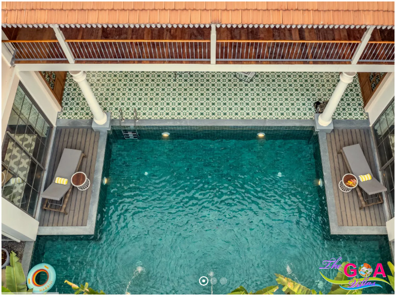 6 bedroom villa with pool in Siolim